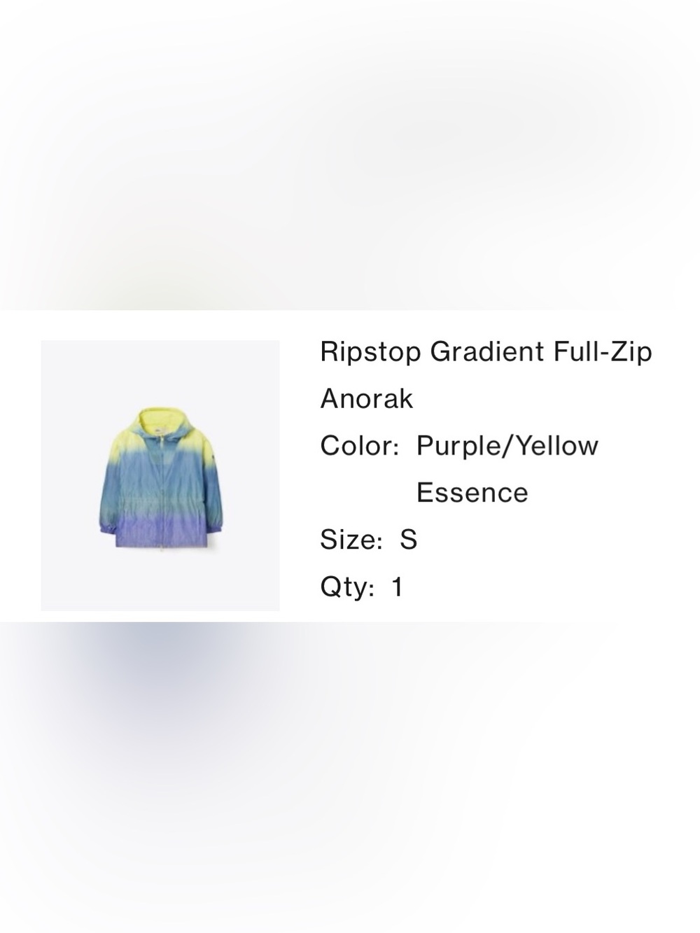 Tory Burch Ripstop Gradient Anorak Windbreaker - Picture 11 of 11